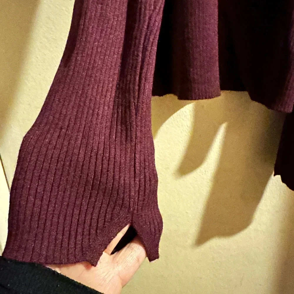 Calvin Klein Jeans Deep Purple Turtleneck Sweater - Picture 6 of 7